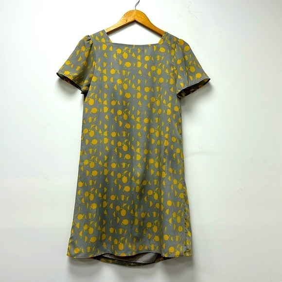 Mossimo Gray and yellow women's dress size XS short and loose dress. - Picture 6 of 13